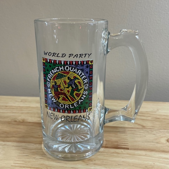 Vintage Beer Mug New Orleans French Quarter World Party - Picture 1 of 8